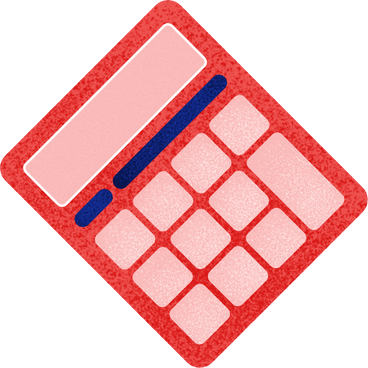 red calculator PNG, SVG