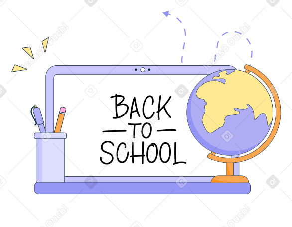 Back to school  Illustration in PNG, SVG