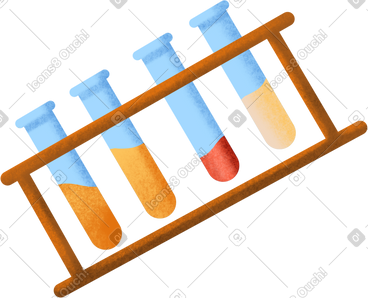 Laboratory flasks with liquids PNG, SVG