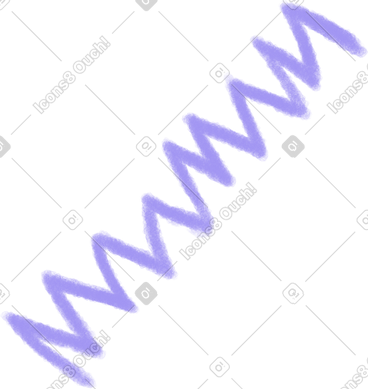 Purple zigzag line PNG, SVG