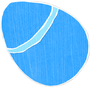 Пасхальное голубое яйцо в PNG, SVG