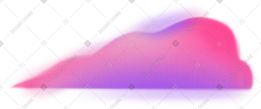 Puffy pink and purple cloud PNG, SVG