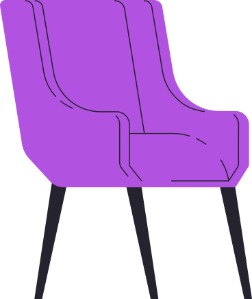 dark purple armchair PNG, SVG