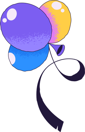balloons Illustration in PNG, SVG