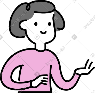 穿粉色衬衫的年轻女子 PNG, SVG