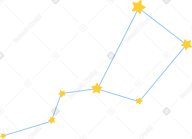 constellation Illustration in PNG, SVG