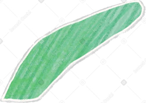 piece of green leaf Illustration in PNG, SVG
