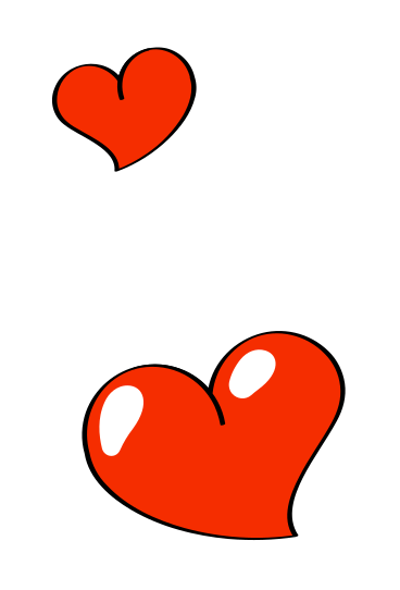 Hearts up animated illustration in GIF, Lottie (JSON), AE
