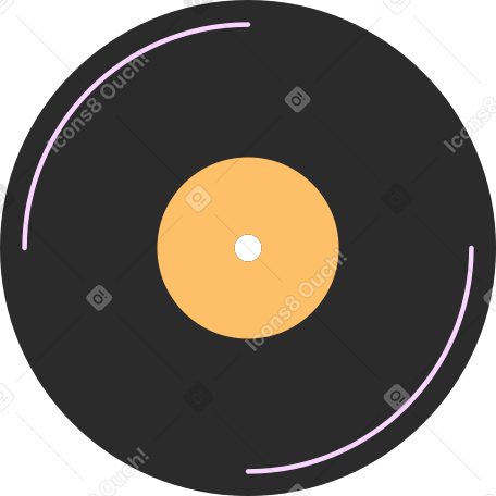 vinyl disk PNG, SVG