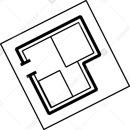 Plan de la chambre PNG, SVG