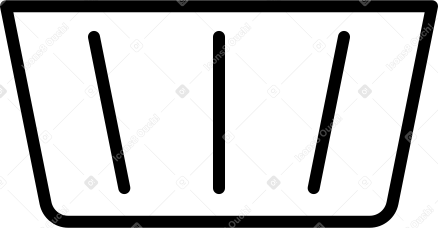 empty shopping basket PNG, SVG