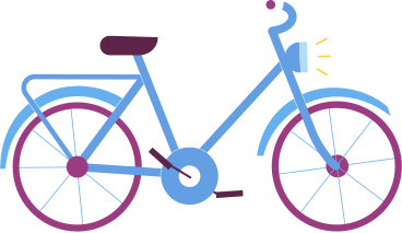 bicycle with trunk PNG, SVG