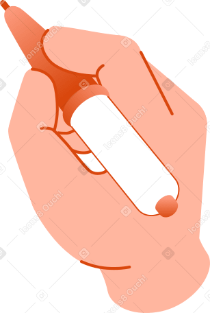 hand holding a pen PNG, SVG