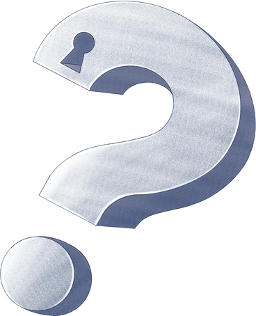 question with keyhole PNG, SVG
