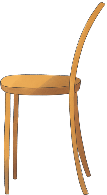 wooden brown chair PNG, SVG