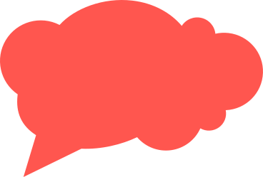 Red speech bubble PNG, SVG