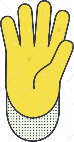 hello hand PNG, SVG