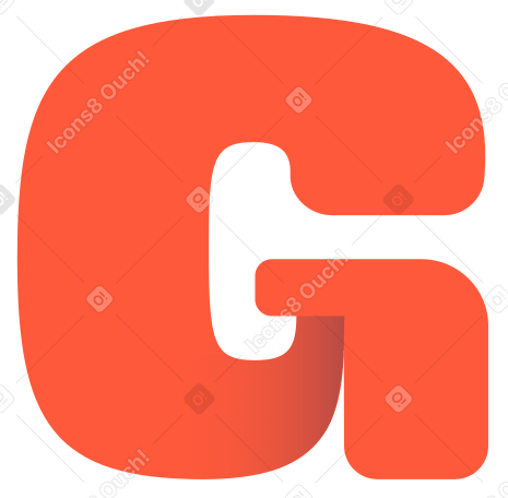 letter g Illustration in PNG, SVG