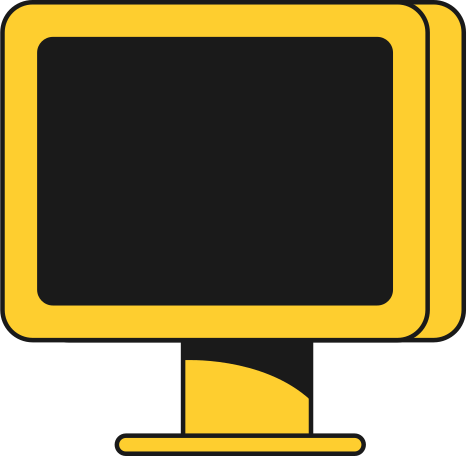 pc display front Illustration in PNG, SVG
