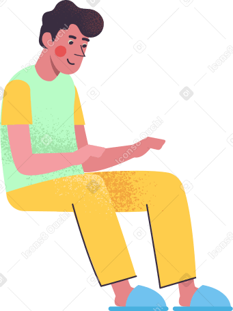 sitting man PNG, SVG