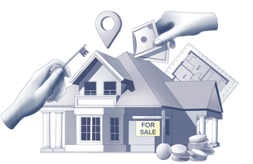 Buying a property PNG, SVG