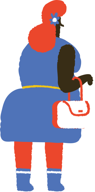 woman with handbag PNG, SVG