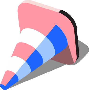 Lying car cone PNG, SVG