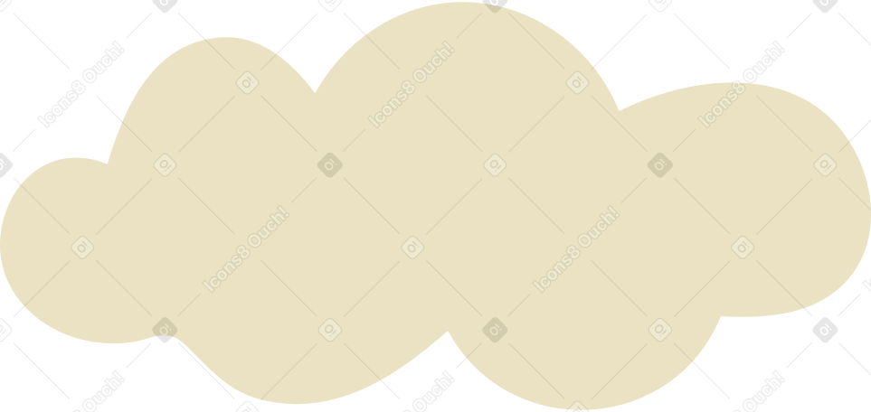 beige fluffy cloud Illustration in PNG, SVG