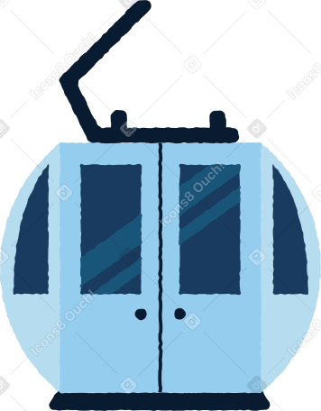ski lift cabin Illustration in PNG, SVG