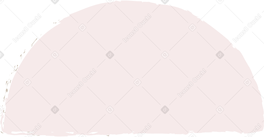 light pink semicircle Illustration in PNG, SVG