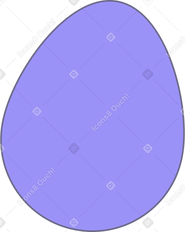 Фиолетовое яйцо в PNG, SVG