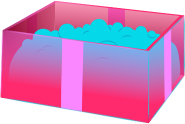Konfetti-box PNG, SVG
