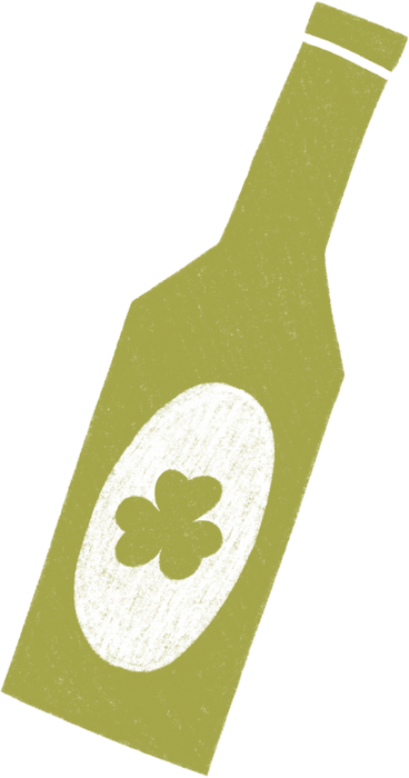 green bottle with a drink PNG, SVG