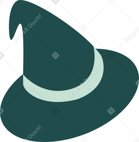 темно-зеленая шляпа в PNG, SVG