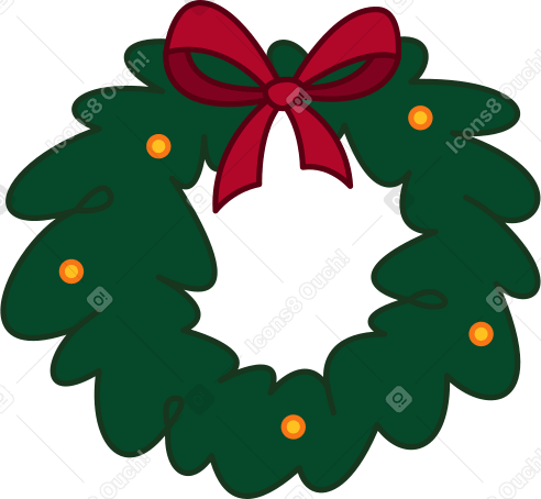 corona de navidad PNG, SVG
