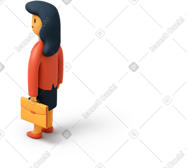 西装女商人的背影 PNG, SVG