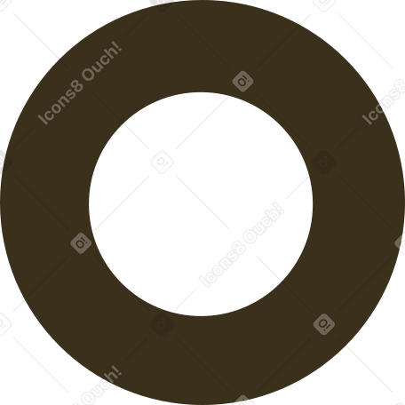 brown ring PNG, SVG