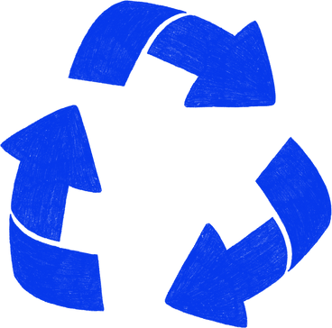 blue recycling sign PNG, SVG