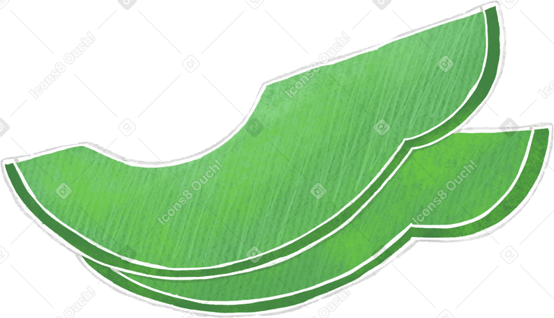 slices of avocado PNG, SVG