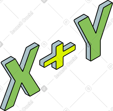 公式 x 加 y PNG, SVG