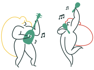 Playing music PNG, SVG