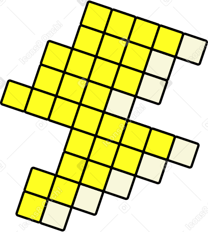 Pixel del fulmine PNG, SVG
