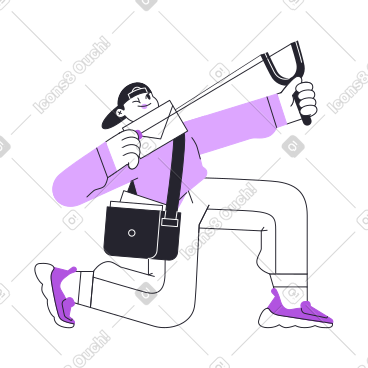 男子用弹弓射邮件 PNG, SVG