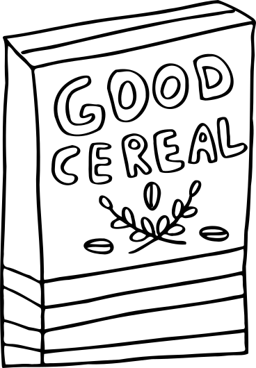 Caixa de cereal PNG, SVG