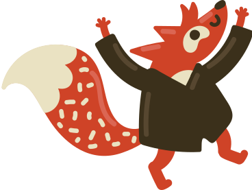 fox student PNG, SVG