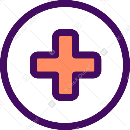 red cross in a circle в PNG, SVG