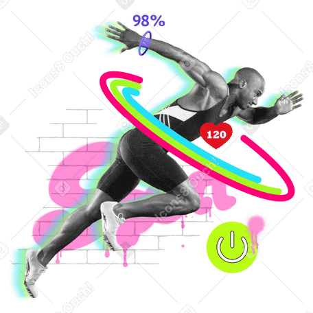 Носимые технологии для фитнеса и хорошего самочувствия в PNG, SVG