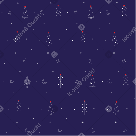 크리스마스 패턴 PNG, SVG
