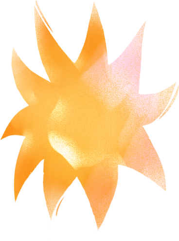 yellow spot with rays PNG, SVG