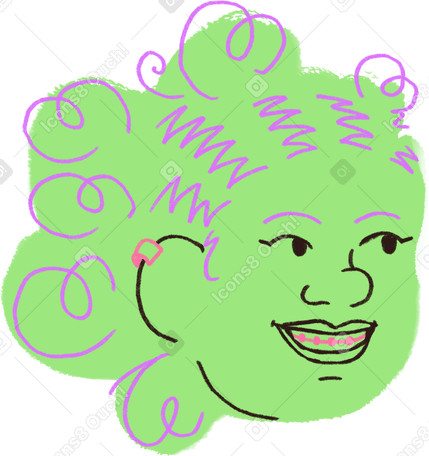 woman with braces PNG, SVG